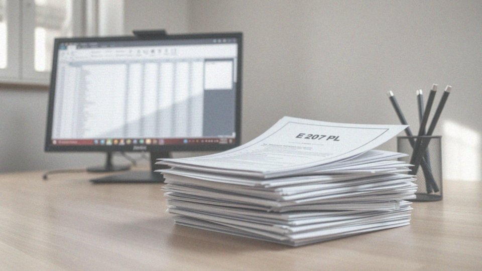Jakie informacje zawiera formularz E 207 PL?